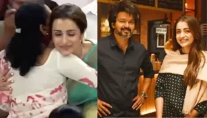Trisha Krishnan Shares A Warm Hug With Her Rumoured Beau, Vijay's Mom At The Oath Taking Ceremony
