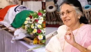 Suman Kalyanpur's Mortal Remains Wrapped In The Indian Tricolour, Legendary Singer Laid To Rest
