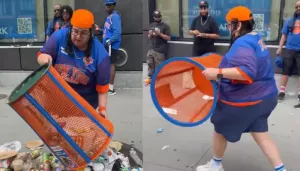 Angie Baez, Inside JPMorgan Exec's Earnings As She Gets Fired After Knicks Parade Trash Can Incident