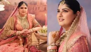 Anshula Kapoor Carried Mom's 42-Year-Old Zardozi Dupatta Along With Her Kashida Embroidered Lehenga