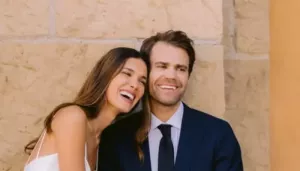 Vampire Diaries' Paul Wesley Marries Natalie Under Palm Trees, Her Wedding Dress Costs USD 1080