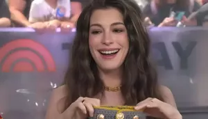 43-Year-Old Pregnant Anne Hathaway Gets Teary-Eyed After Receiving A Gift For Her Third Baby