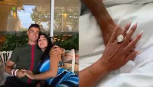 Cristiano Ronaldo's Wife, Georgina Rodriguez's 30-Carat Engagement Ring In Focus Amid Their Wedding