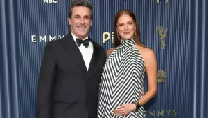 Jon Hamm's Wife Anna Debuts Baby Bump At Emmys 2026, Actor Once Said He'd Be A 'Terrible Father'