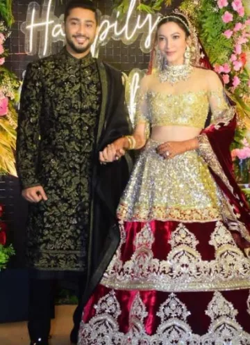 Gauahar Khan And Zaid Darbar's Wedding Reception Photos Are Dreamy ...
