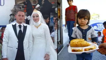 This Turkish Bride And Groom Shared Their Wedding Buffet With 4,000 Syrian Refugees