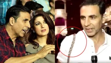 [WATCH] Akshay Kumar Carried Twinkle Khanna's Purse While She Was Busy Talking To Fans