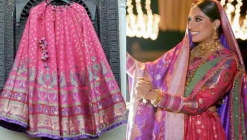 Rajputana Bride Designed Her Own Lehenga With Banarasi Weaves To Get Royal Maharani Look