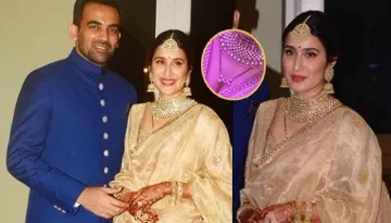 Sagarika Wore Gold Sabyasachi Lehenga On Her Reception But Her 'Mangalsutra' Caught Our Attention