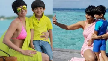 Mandira Bedi Wore 'Bikini-Saree' On Her Beach Vacation To Maldives And We're Yet To Get Over It!