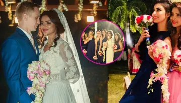 Aashka's Bridesmaids Wore Same Gowns But Maid Of Honor Adaa Khan's Pink Gown Stole The Limelight