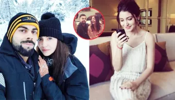 As Husband Virat Makes Funny Faces, Wifey Anushka Cannot Stop Laughing