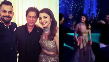 Shah Rukh Steals The Limelight From Virat-Anushka, Dances On Punjabi Beats At Their Mumbai Reception