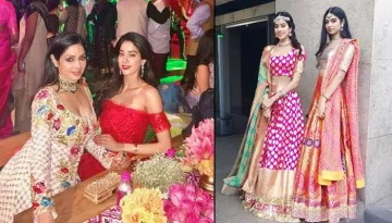 When Sridevi And Her Daughters Rocked It In Gorgeous Dresses In A High-Profile Wedding