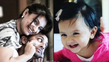 This Video Of Dimpy Ganguly's Little Cutie Daughter Saying 'Baba' Will Make You Go Aww!