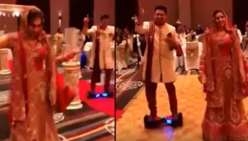 This Indian Bride And Groom Make The Badass Entry On A Hoverboard At Their Wedding
