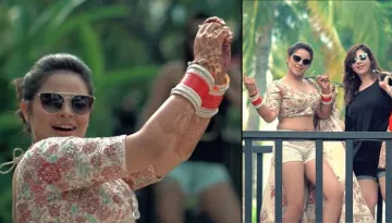 This Desi Bride's Dance On 'Cheap Thrills' In Her Choli And Shorts Is Too Much Fun