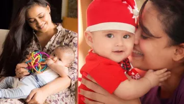 The Adorable Pictures Of Shweta Tiwari's Baby Boy Reyansh Of His Rice Eating Ceremony