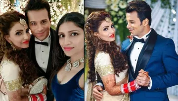 We Can't Take Our Eyes Off Navina Bole's Golden Saree From Her Reception