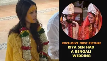 Riya Sen Looked Like A Princess In Red Saree On Her Bengali Style Wedding, Pics Inside!