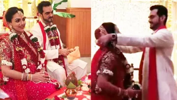 Esha's 2nd Marriage With Bharat On Her 'Godh Bharai' Was A Grand Affair, Looked Like Royals