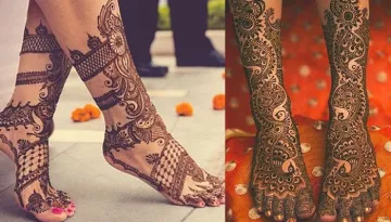 Best Bridal 'Henna' Mehndi Designs For Feet, From Arabic To Peacock Designs