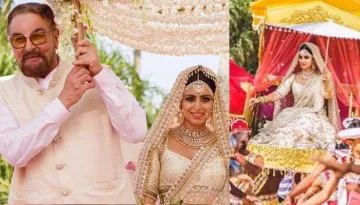 Kabir Bedi's 'Saali' Got Married And Entered On A 'Palki' Like A 'Baahubali Maharani'