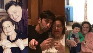 Krishna Raj Kapoor's Unseen And Rare Pictures With Children, Grand Children And Great Grand Children