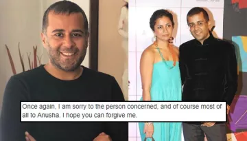 Chetan Bhagat Apologises To Wife Anusha Bhagat After Getting Accused Of Sexually Harassing A Girl