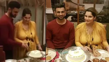 Sania Mirza And Shoaib Malik Celebrate Her Baby Shower With A 'Baby Mirza Malik' Yummylicious Cake
