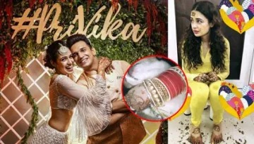 Yuvika Chaudhary Looks Like A Sunshine On Her Haldi Ceremony, Gives A Sneak Peek Of Her Chooda