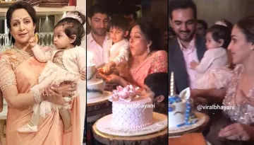 Hema Malini Cuts Her Birthday Cake With Grandchildren Radhya Takhtani And Darien Vohra, Video Inside