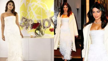 Priyanka Chopra Looked Prettiest On Bridal Shower In White Gown, Diamond Necklace [Pics And Videos]