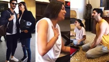 Sushmita Sen's Alleged Boyfriend, Rohman Shawl And Her Daughter, Renee Practice 'Moh Moh Ke Dhaage'
