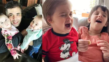Yash And Roohi Johar Imitate Each Other's Cries, Papa Karan Johar Cannot Control His Laughter