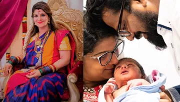 'Judwaa' Fame Rambha Shares First Ever Family Picture With Newborn Son Shivin On Diwali