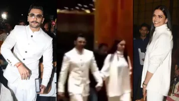 Deepika Padukone And Ranveer Singh Twin In White As They Leave For Italy Wedding Along With Family
