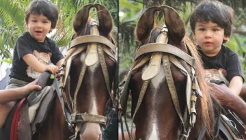 Taimur Ali Khan Riding A Horse In A Customised Tee Will Remind You Of Every Prince In A Fairytale