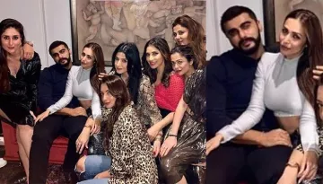 Arjun Kapoor Holds Malaika Arora Khan Around His Arms At Pre-Christmas Party With Kareena Kapoor