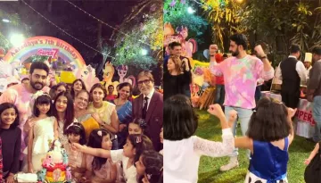 Aaradhya Bachchan's Birthday Bash: Farah, Esha, Shilpa's Kids Do Birdie Dance With Abhishek Bachchan