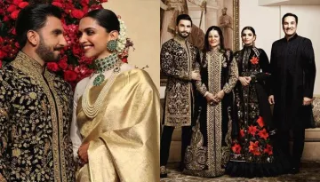 Ranveer Singh Twins With His Mother Anju Bhavnani In Black And Gold In His Bangalore Reception