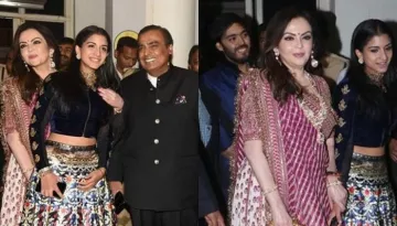 Nita And Mukesh Ambani Attend Priyanka Chopra's Cocktail With 'Choti Bahu' Radhika Merchant And Isha