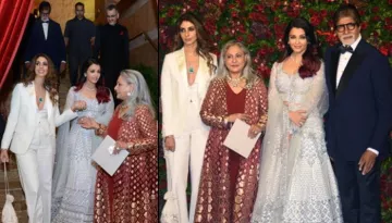 Aishwarya Rai Bachchan Bonds With Shweta Bachchan Nanda At Deepika And Ranveer's Reception