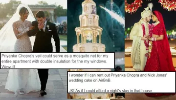 Funniest Memes On Priyanka Chopra's 75-Feet-Long Wedding Veil And Her 18-Feet-Tall Wedding Cake