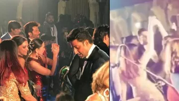 Abhishek Bachchan's Ex Karisma Kapoor And Wife Aishwarya Rai Danced Together At Isha-Anand's Sangeet