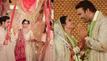 Isha Ambani's Entry Towards Her Wedding 'Mandap' With Her Brothers, Holds Both Of Her 'Bhabis' Hands