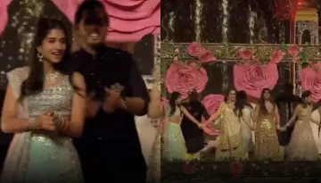 Radhika Merchant Confirms Her 'Choti Bahu' Status As She Dances With The Ambani's At Isha's Sangeet