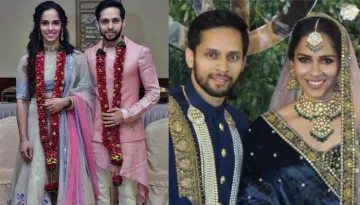 Saina Nehwal And Parupalli Kashyap's First Look From Their Wedding Reception
