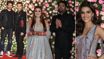 Kapil Sharma And Ginni Chatrath's Mumbai Reception, Karan Johar, Kriti Sanon, Rekha Arrive