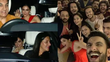Deepika Padukone Cheers For Hubby Ranveer Singh With His Family At The Screening Of 'Simmba'